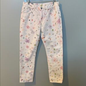 Levi 29x30 Floral Print Women's Straight Leg Jeans